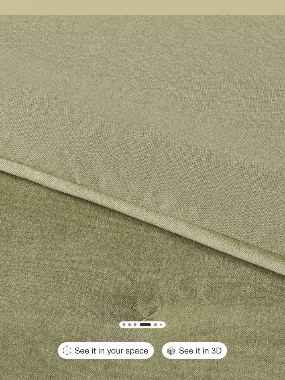 Threshold Olive Green King Comforter/Sham Set - Home Bedding - Picture 4 of 10